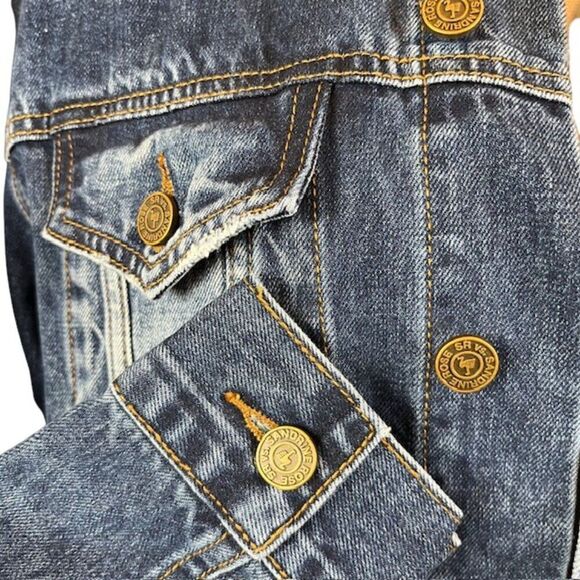 NWT Free People X Sandrine Rose Oversized Denim Jacket "Not Yours" "L'Artiste" - Picture 5 of 12